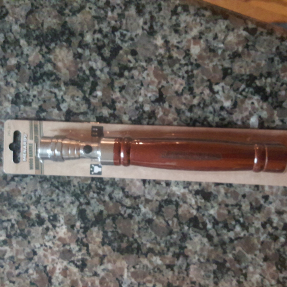 COPY - Menards Wood Handle Magnetic Pickup Light new sealed 31-1/2" extension b…